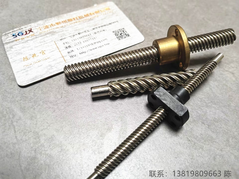 生產加（jiā）工梯形絲杆直（zhí）徑T64頭 T85頭 T105頭 多頭絲（sī）杠及銅POM螺（luó）母